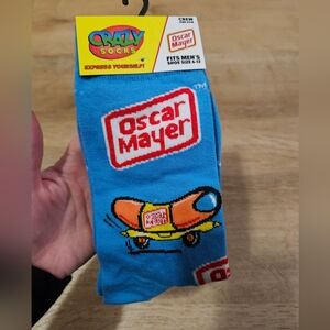 Novelty Oscar Mayer Weiner Funny Novelty Crazy Socks Unisex Crew Men's
